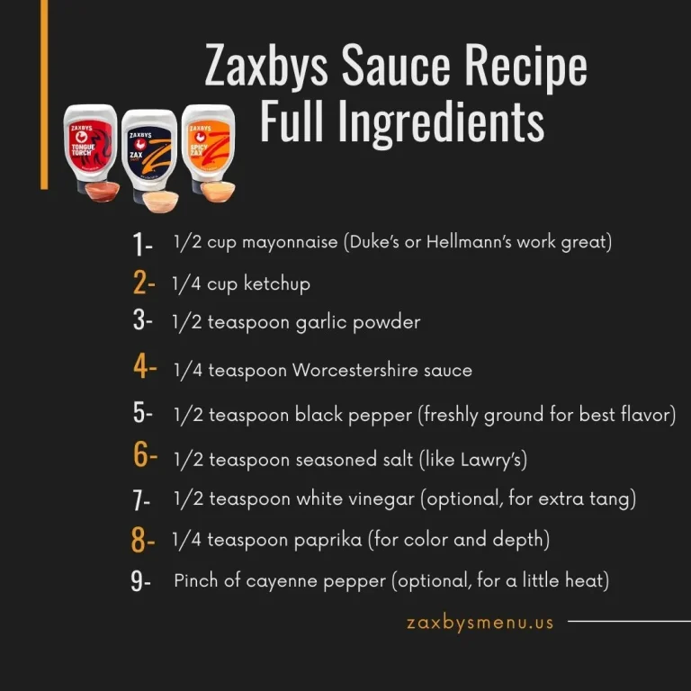 Zaxbys Sauce Recipe: Try Zax Sauce At Home 2 Zaxbys Sauce Recipe Full Ingredients