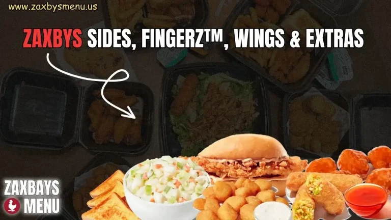 Zaxbys Sides, Fingers, Wings Menu Featured image