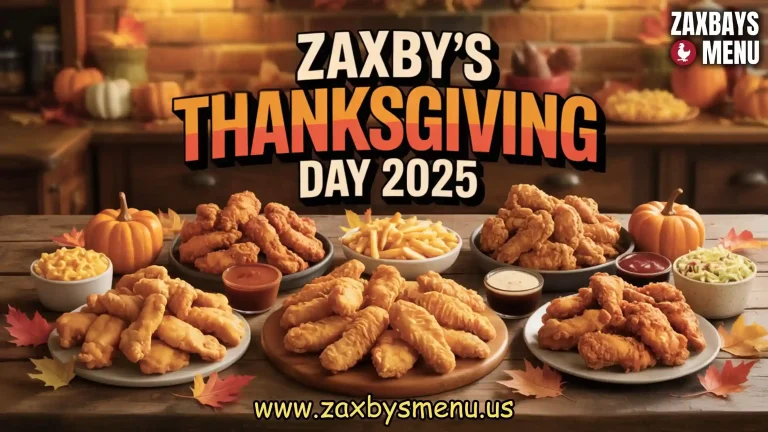 Is Zaxbys Open On Thanksgiving Day 2025